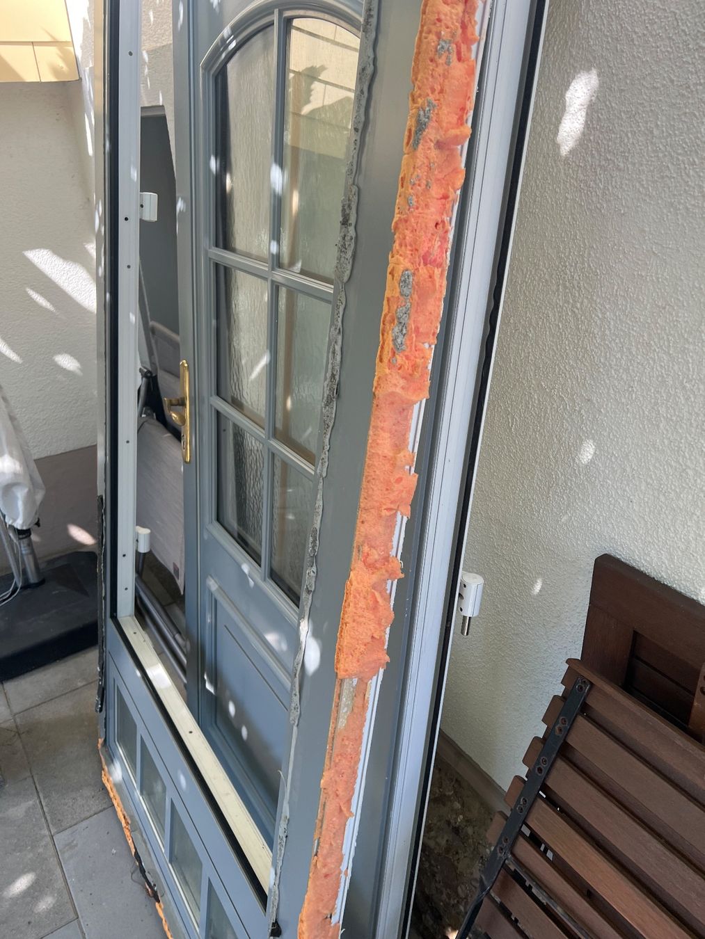 Portes: Aluminium Eingangstüre mit Kippfenster – D'occasion à Schänis par Kanokorn74 2