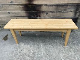 Bänkli massiv Tanne 130x35cm H;48cm