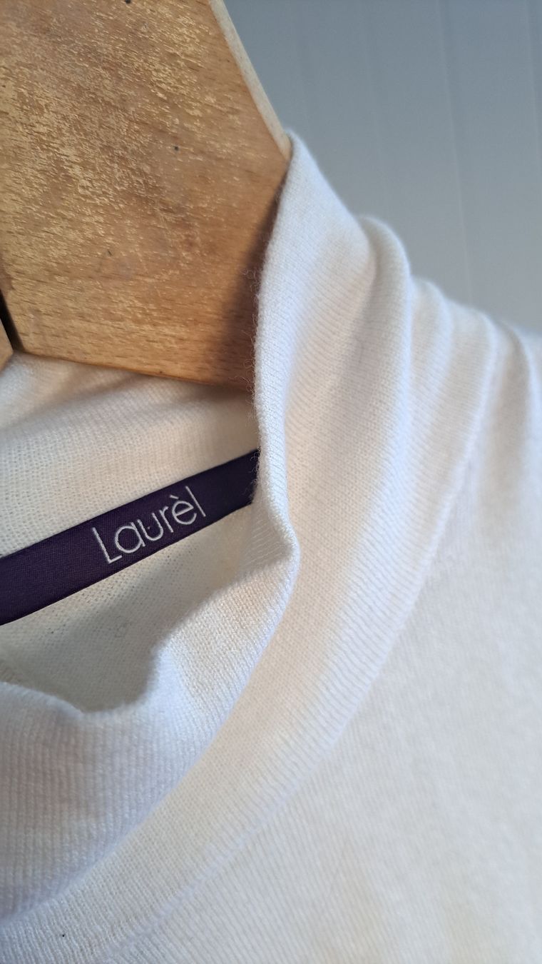 Maglioni & Felpe: LAURÈL y2k Vtg Wollpullover Pullover Wolle 44 L Seide Kashmi – Usato da Mollis venduto da Fauchi99 1