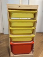 IKEA Holzgestell mit 5 Schubladen gelb/rot Zustand gut