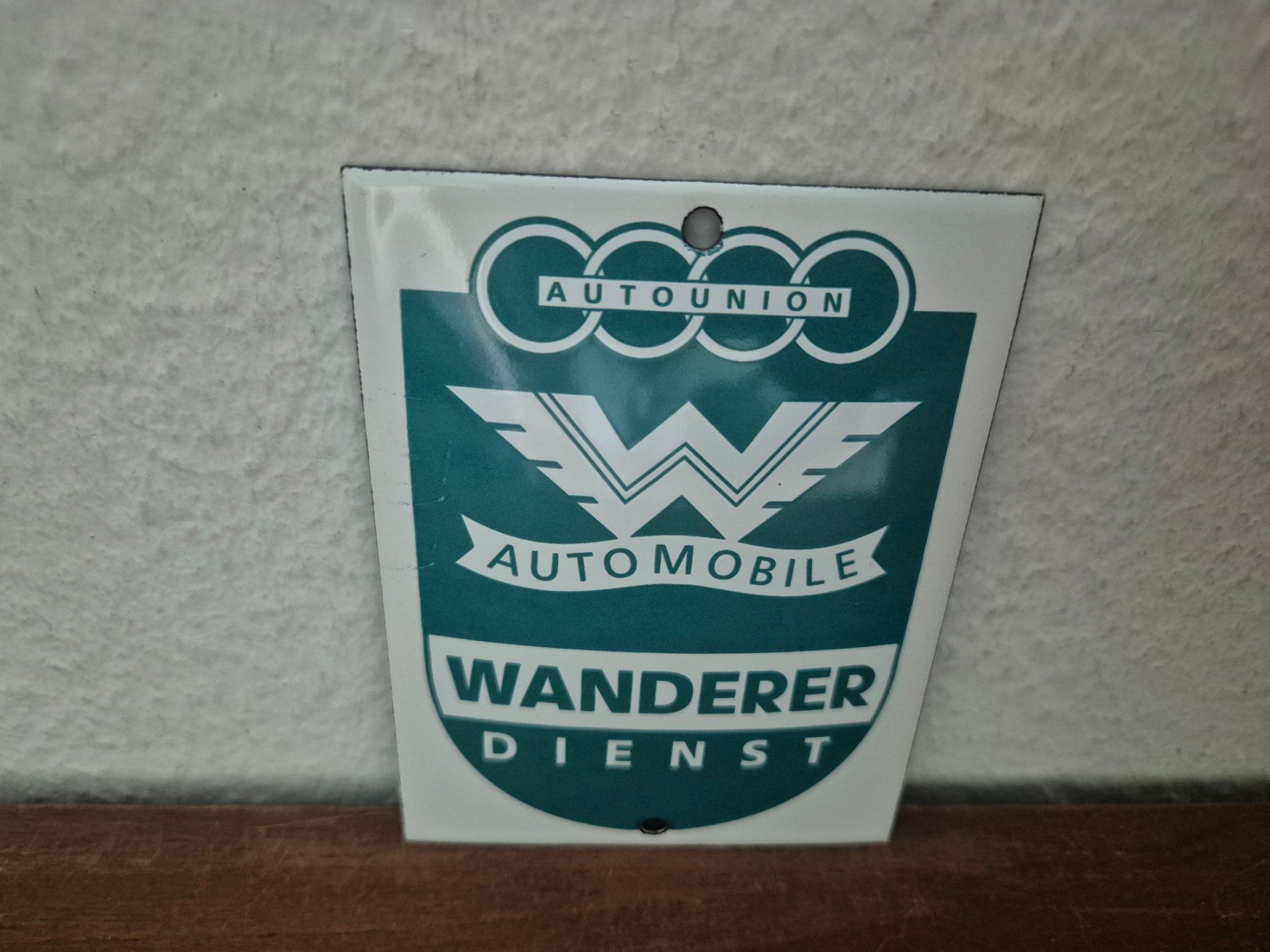 Insegne: Emailschild Audi Wanderer Oldtimer Werkstatt Emaille Schild – Nuovo (secondo la descrizione) da Schaffhausen venduto da pfanis09 2