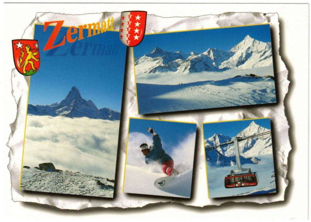 Cartoline postali: Zermatt - 4 Bild AK – Usato da Binningen venduto da Mountainrider