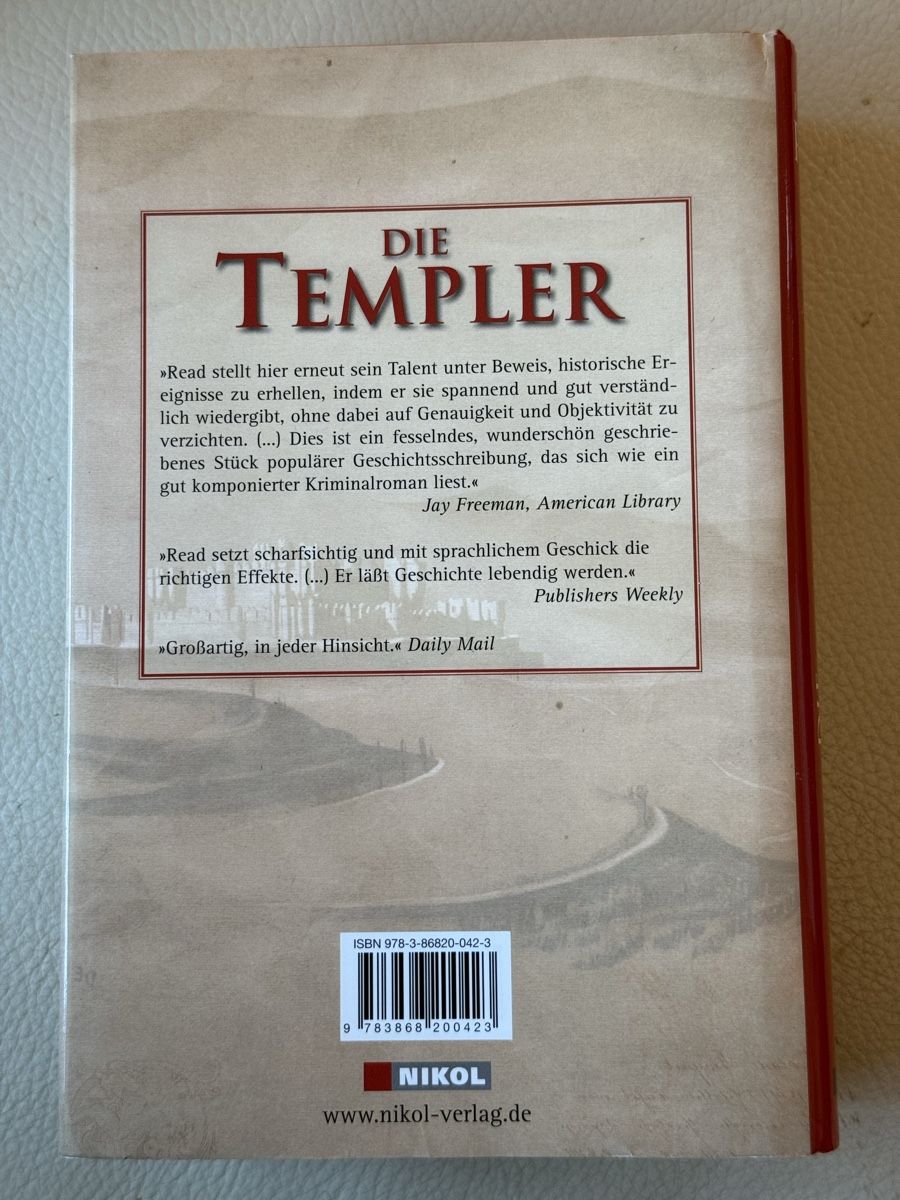 Libri: Die Templer von Piers Paul Read Hardcover – Usato da Thalwil venduto da Easyprofit 1