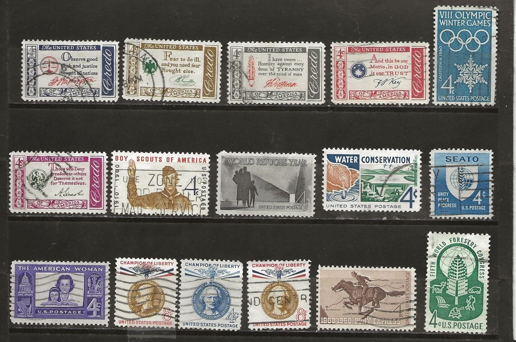 Tous les timbres: USA 1960 ... – D'occasion à Sion par PierreP01