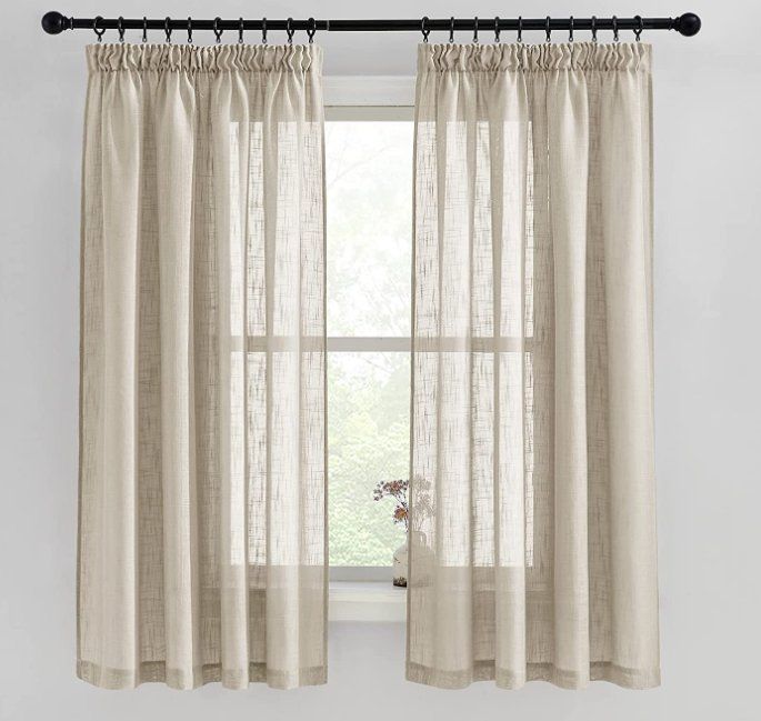 Tende: Vorhänge Leinenoptik 2er-Set BxH 140x160cm – Nuovo e nell'imballaggio originale da Adlikon b.Regensdorf venduto da MK-VORHANGSERVICE