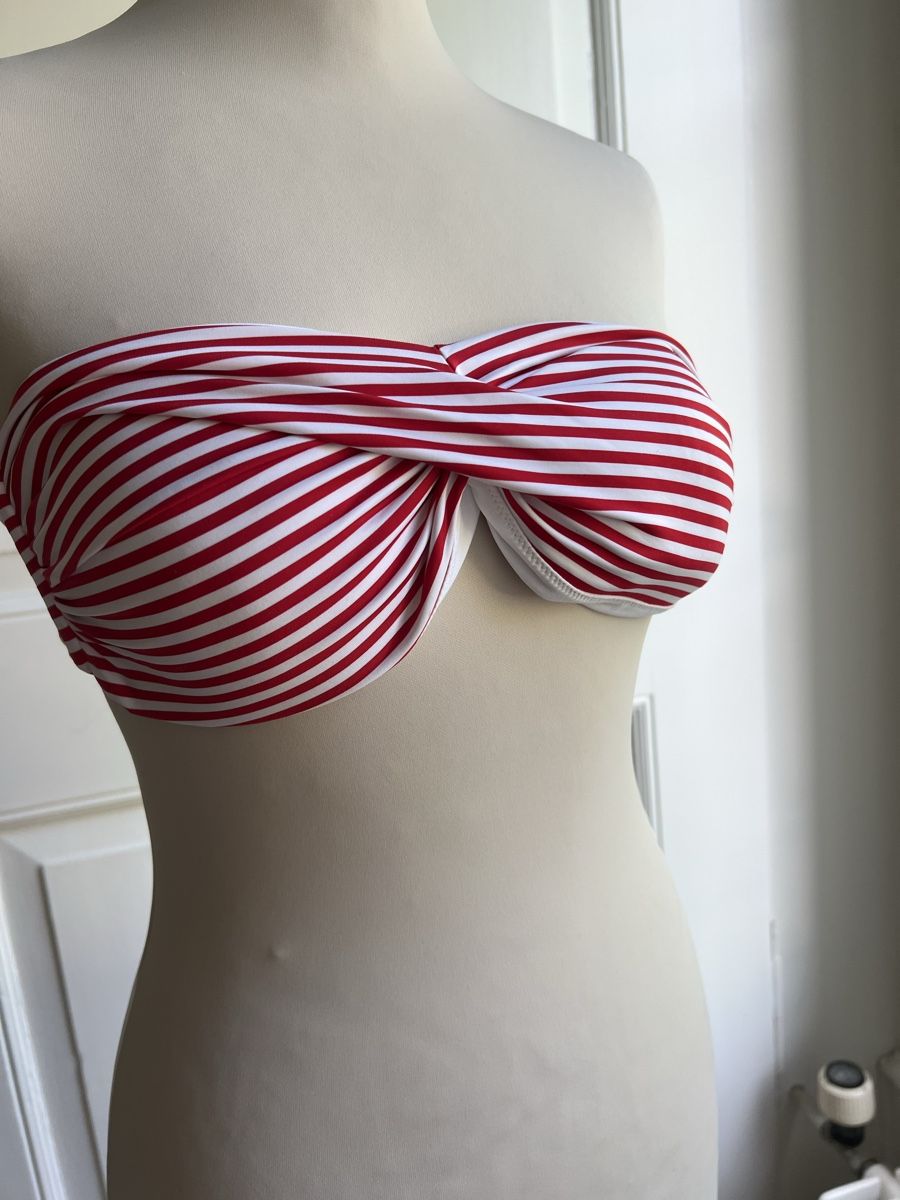 MC2 Saint Barth Costumi da bagno & Bikini: MC2 Saint Barth Bikini, Rot/Weiss gestreift, Grösse L – Usato da Zürich venduto da angielmora