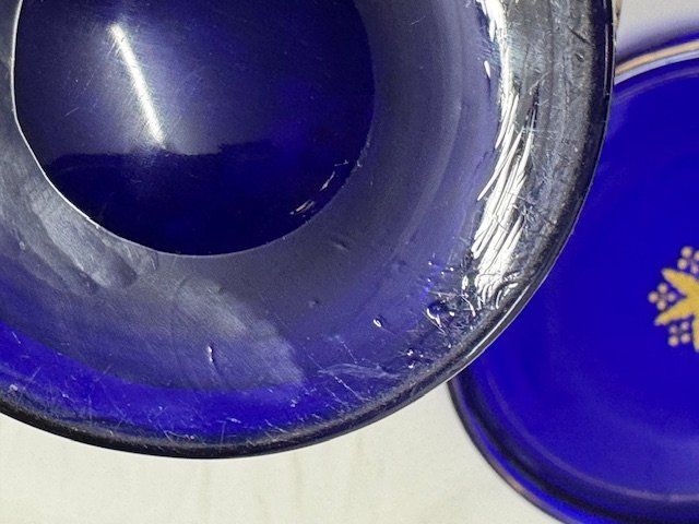 Bicchieri: Glaskrug kobalt vergoldet – Usato da Burgdorf venduto da Tanthony 6