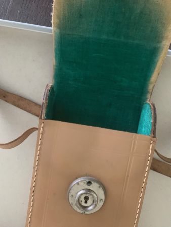 Kleines Etui aus echtem Leder, 4 × 10 × 19 cm – Kompaktes