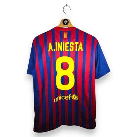Original 2011-12 FC Barcelona Home Trikot Iniesta