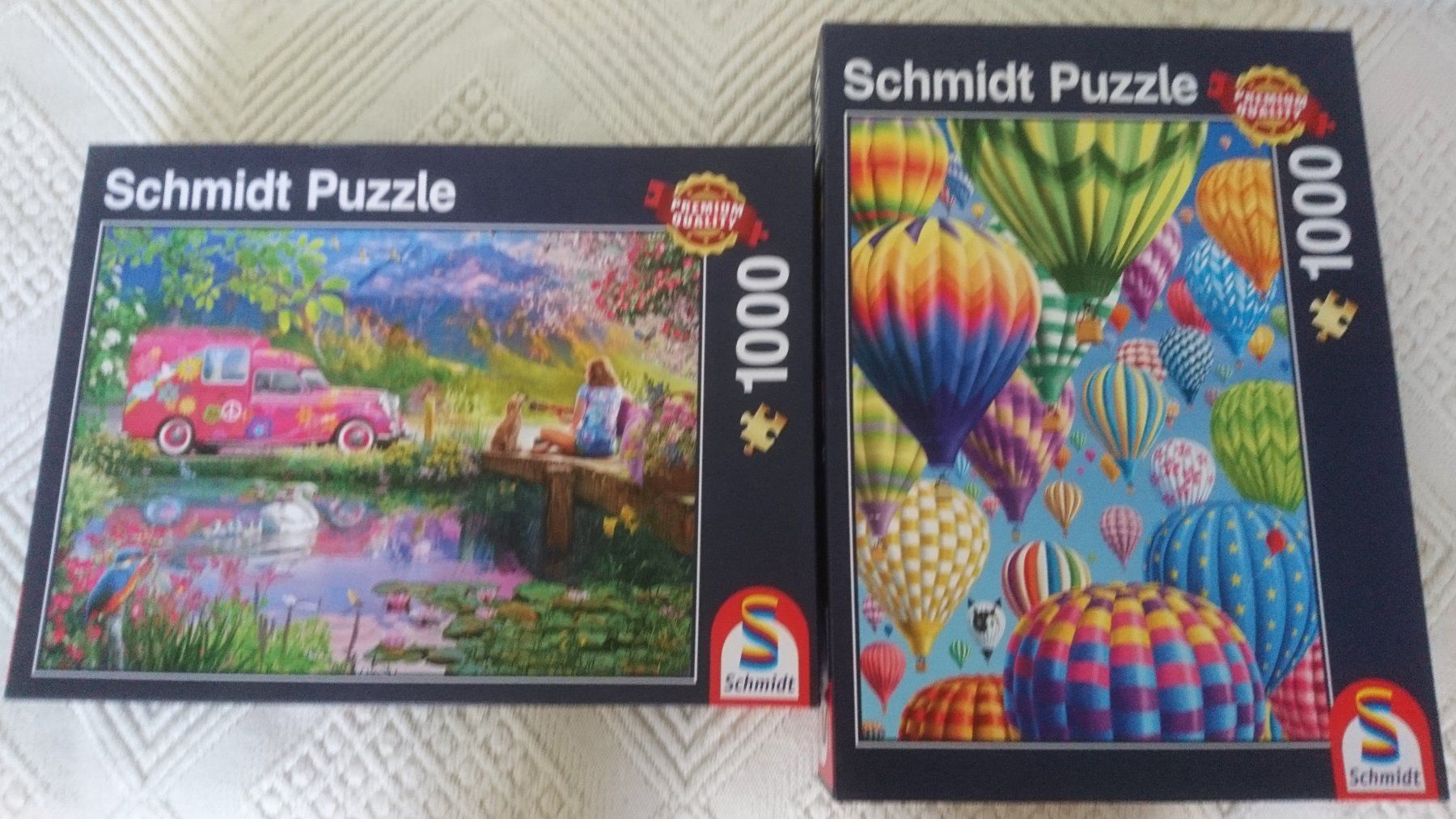 Puzzle: 2 Schmidt Puzzle 1000 Teile komplett – Usato da Schüpfen venduto da ardiphne