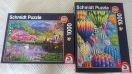 2 Schmidt Puzzle 1000 Teile komplett