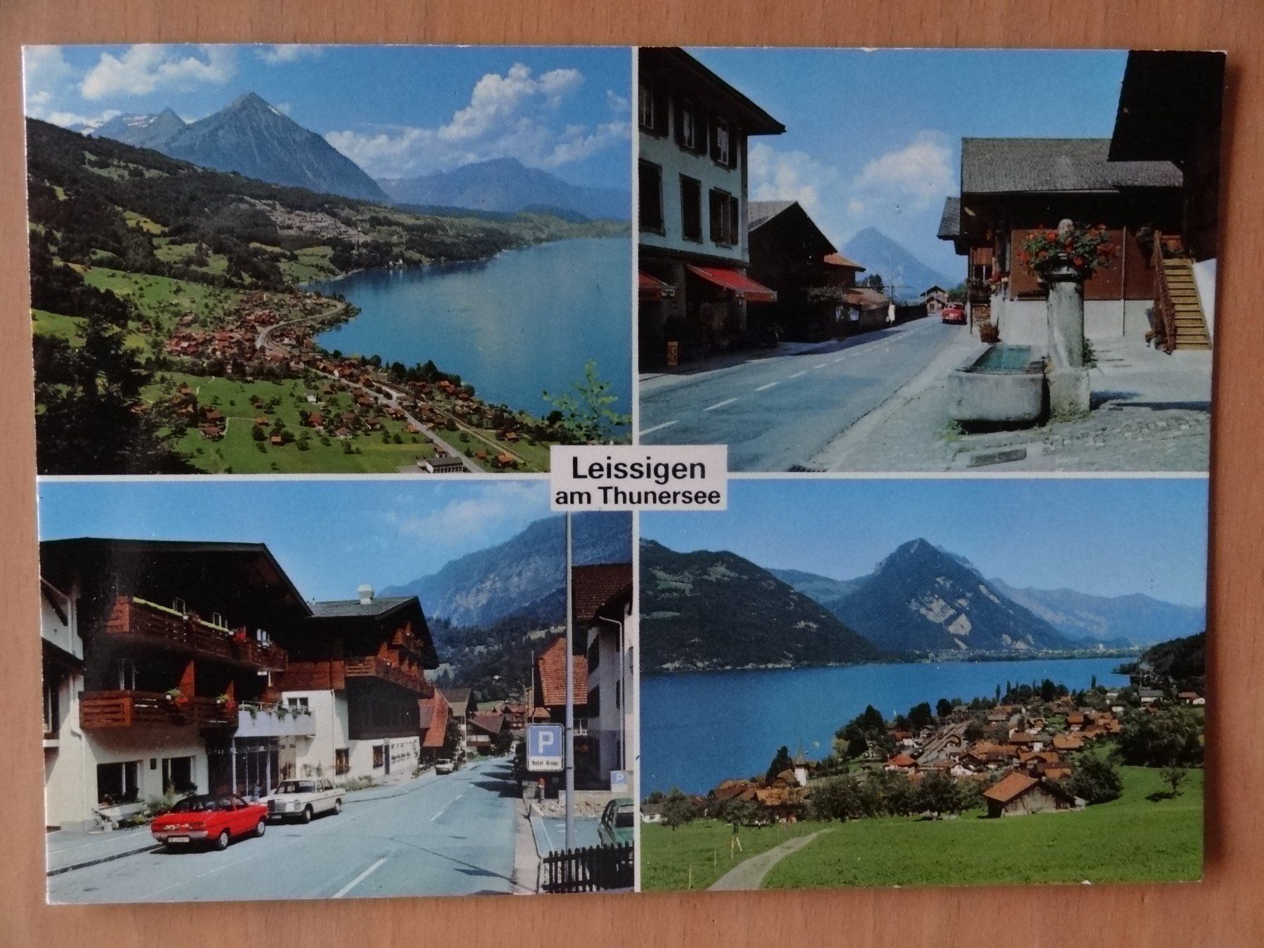Cartoline postali: Leissigen am Thunersee - 1986 – Usato da St Léonard venduto da Riglin