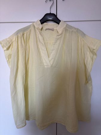 Damen Bluse WStudio gelb 100 Prozent Baumwolle Grösse TU