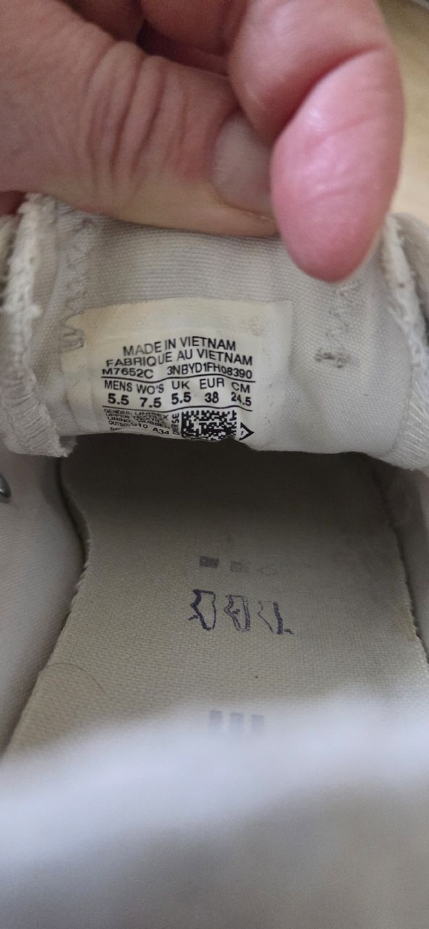 Converse Scarpe da uomo: Converse All Stars, Gr. 38, weiss – Usato da Hellbühl venduto da Veci02 6