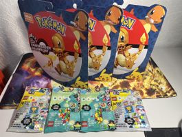3x Pokemon Mega Construx + 4 Lego Dots