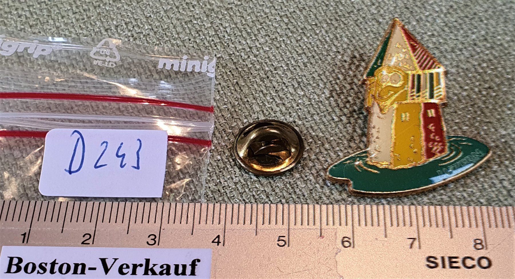 Placchette & Badge: D243 - Pin Luzern Wasserturm Switzerland – Usato da Reinach BL venduto da Boston-Verkauf 1