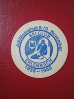 Bierdeckel 50 Jahre Ski Club Erlenbach Bern 1985