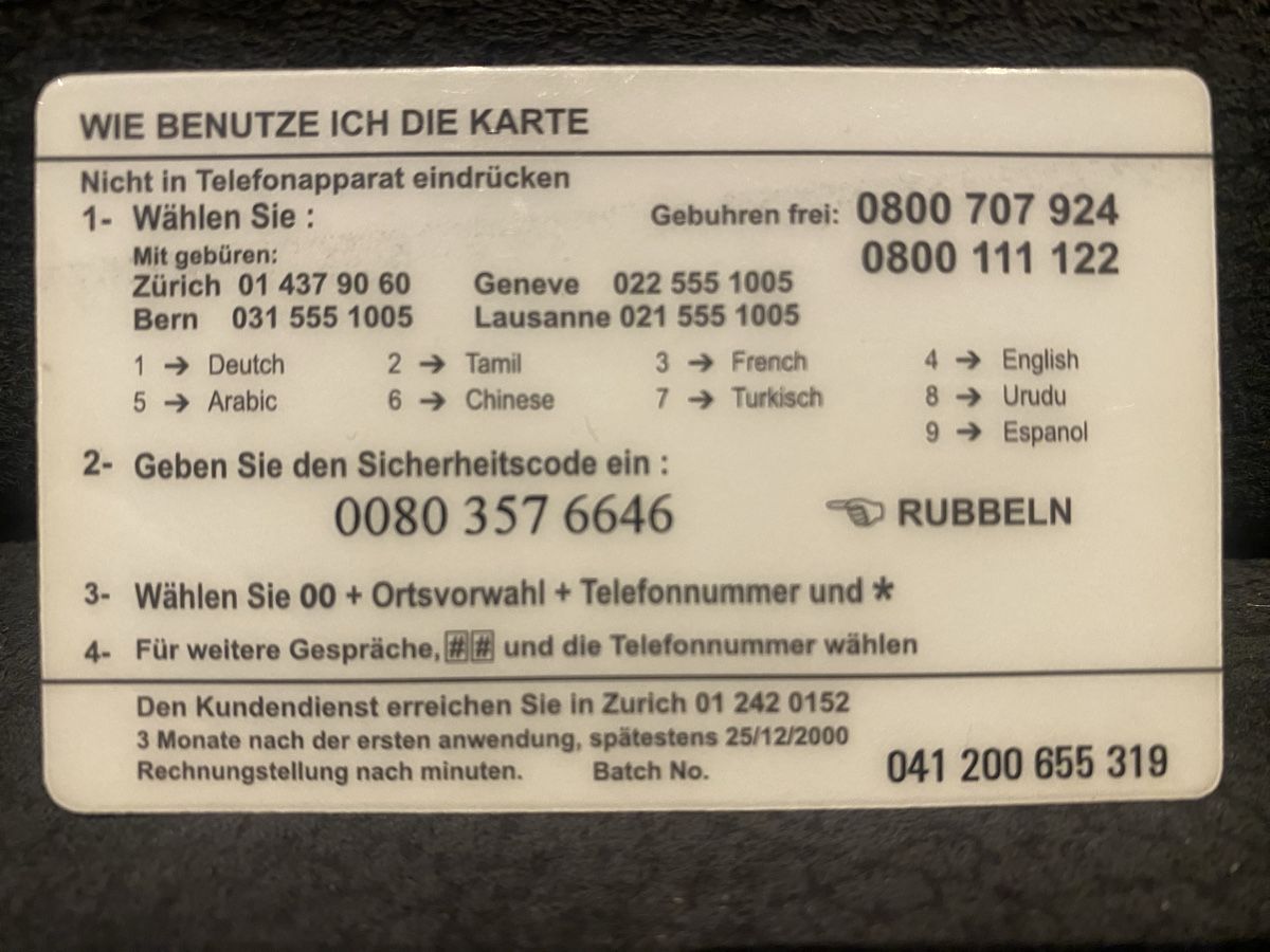 Schede telefoniche: Carte – Usato da Lausanne venduto da babacard10 1