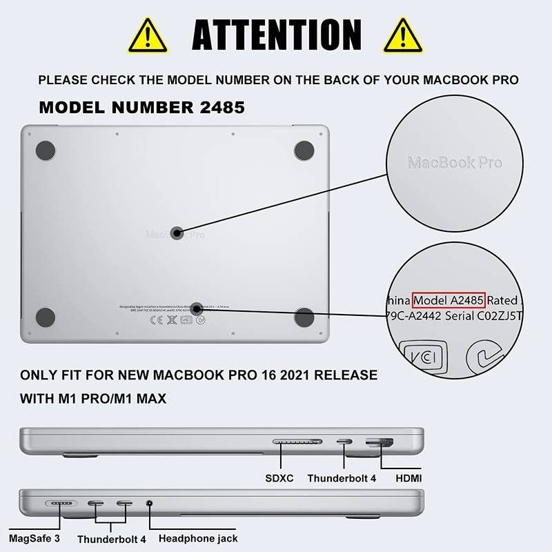 Cover & Protezioni schermo: New MacBook pro 16 pouces - Coques dure transparente(A2485) – Nuovo e nell'imballaggio originale da Morges venduto da DigiAC 4