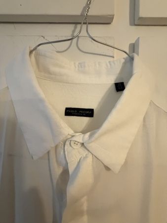 Camicia uomo Paolo Pecora bianca taglia 41/16 cotone made in