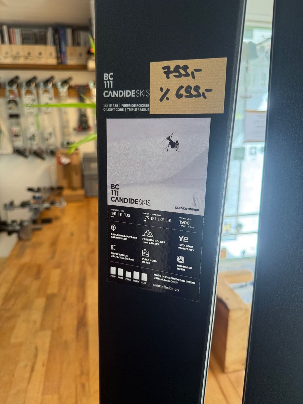 Skis: Candide Skis BC111 191cm – Neu und originalverpackt aus Andermatt von Made_In_Andermatt 1