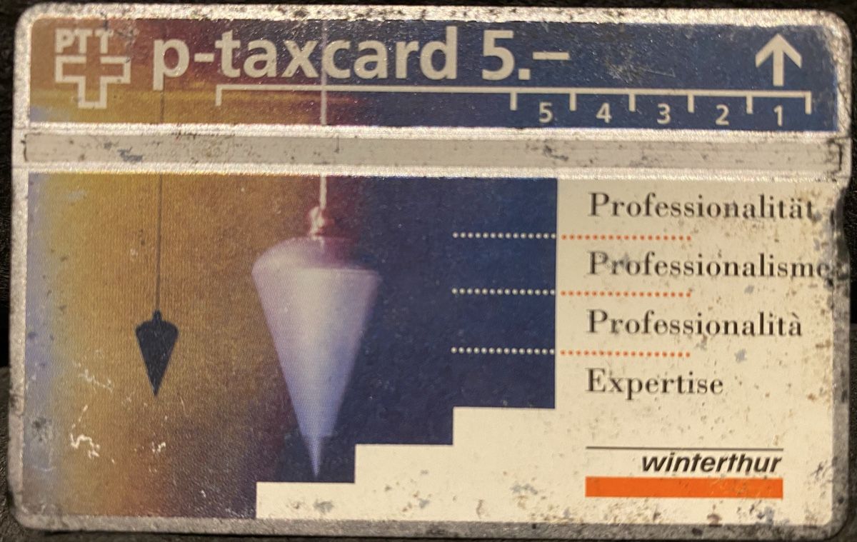 Schede telefoniche: P-taxcard – Usato da Lausanne venduto da babacard10