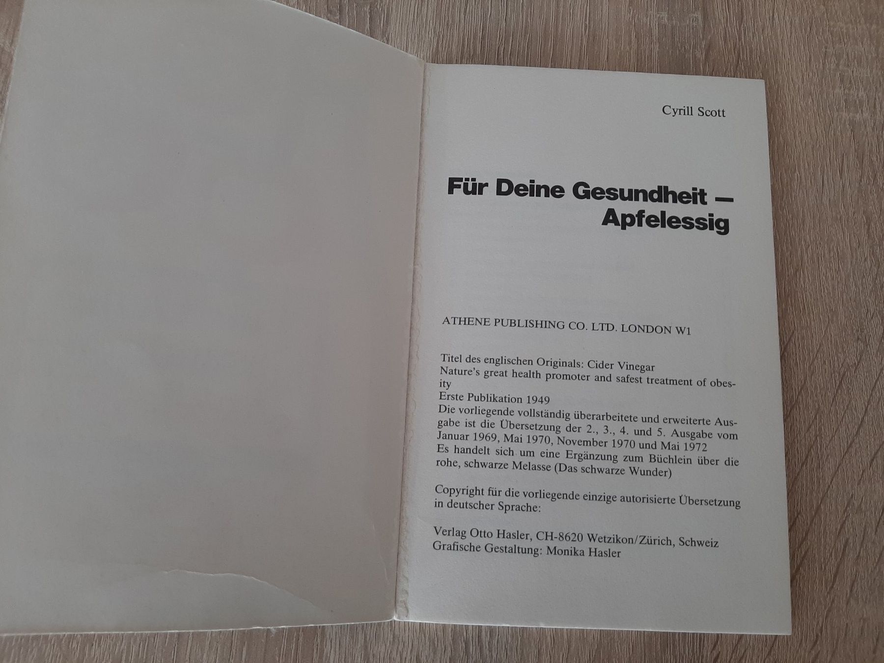 Libri: Für deine Gesundheit - Apfelessig – Usato da Menziken venduto da Rien1 1