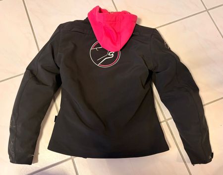 Lady Bering Motorradjacke Gr. T1 (36-38) schwarz-pink, top Z