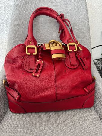 Rote Chloé Paddington Dome Tasche