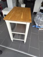 Kücheninsel mit Rollen Holz Metall 78x51x90cm servierwagen