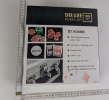 Deluxe Poker Set 100 Piece, neu & komplett, Spielabend!