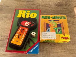 2 Spiele Mathe Monster und Rio