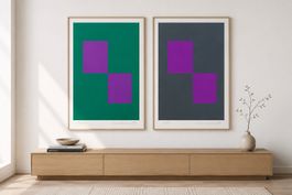Almir Mavignier Diptychon – 2 signierte Originalgrafiken