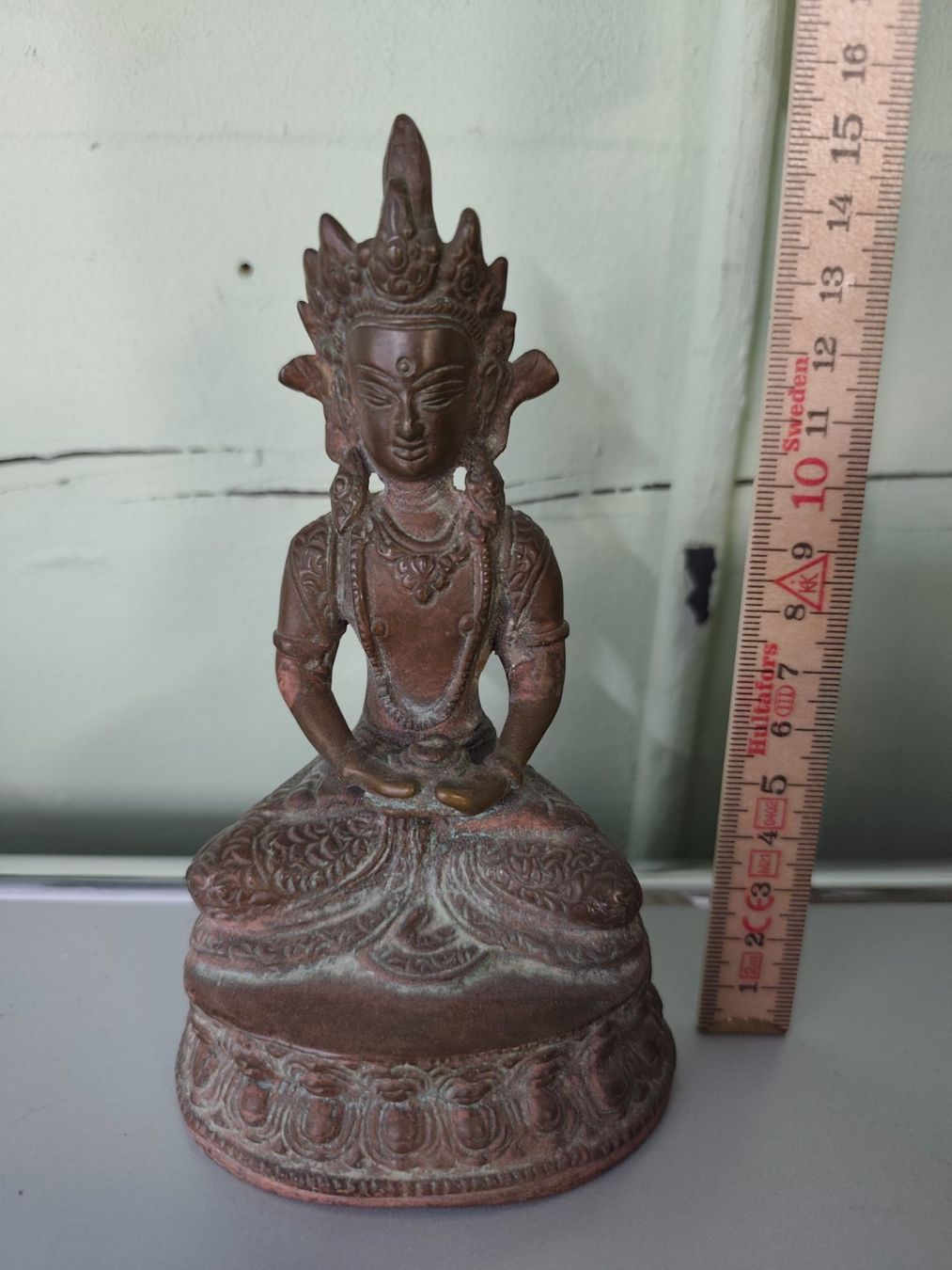Sculture & Statue: Figur Asiatica / Tibetisch Buddhistische Bronze Statue – Usato da Goldswil b. Interlaken venduto da troedlermarkt-goldsw