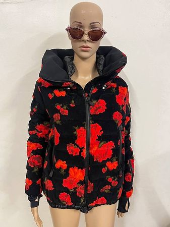 Veste Moncler Grenoble imprimé roses taille 38