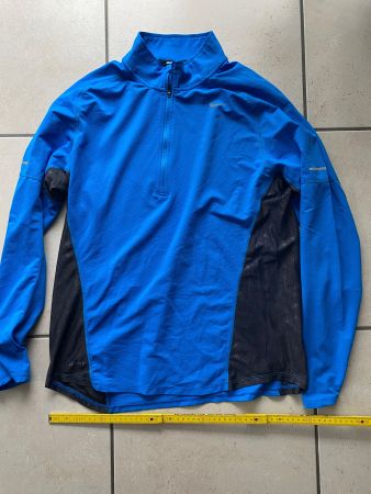 Nike Herren Dri-Fit Laufshirt Gr. L, Blau, Langarm