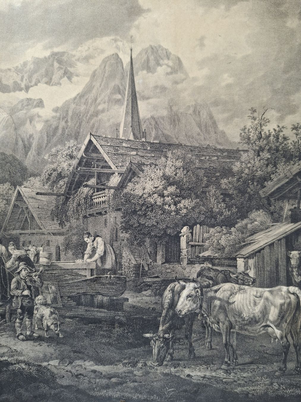 Incisioni: Sehr grosser Stich, Der Morgen.  – Usato da Grindelwald venduto da carro5 3
