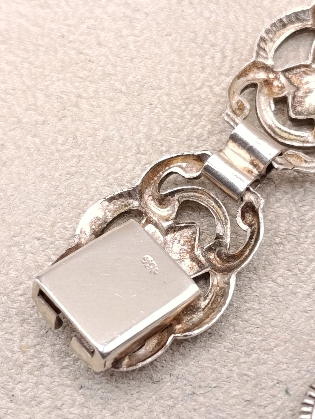 Bracciali & Braccialetti: Jugendstil 835er Silber Armband um 1900j Top – Usato da Steffisburg venduto da 1.Schmuckschatulle 4