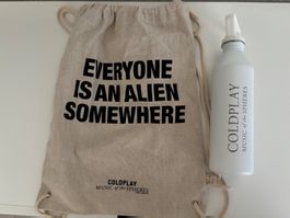 Coldplay Music of the Spheres Tasche und Flasche