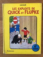 Ancienne BD de  Hergé : les exploits de Quick et Flupke