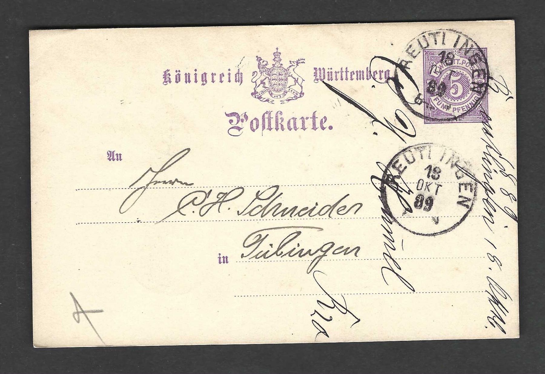 Tutti i francobolli: Deutsches Reich 1 Postkarte – Nuovo (secondo la descrizione) da Koblenz venduto da Markenhimmel