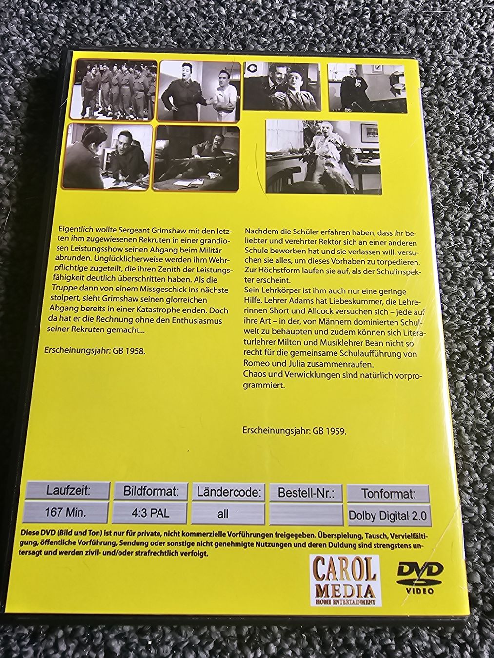 Tous les DVDs: Carry On Sergeant (22060) – D'occasion à Ruswil par jan_bxl5 1