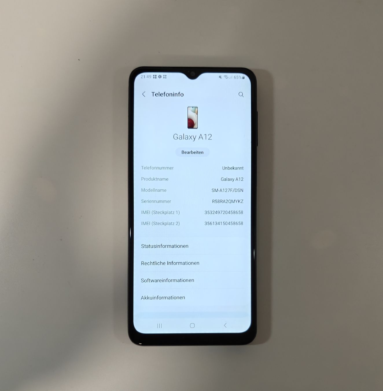 Samsung Handys / Smartphones: Samsung Galaxy A12 Schwarz – Gebraucht aus Ehrendingen von Rocky985 1