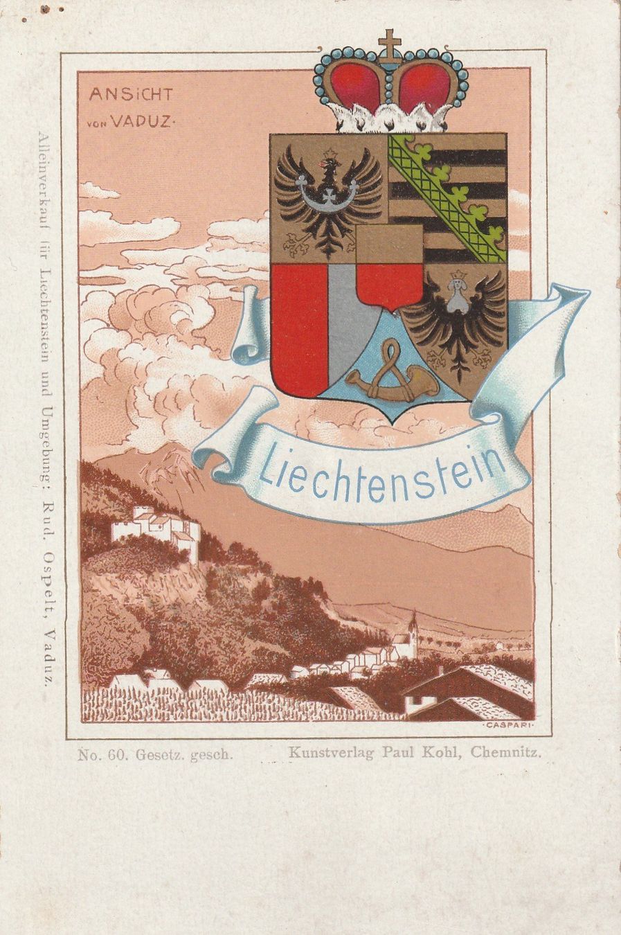 Cartes postales: Liechtenstein Litho – D'occasion à Rorschacherberg par fratovi2