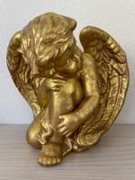 Grosser Goldener Engel aus Ton