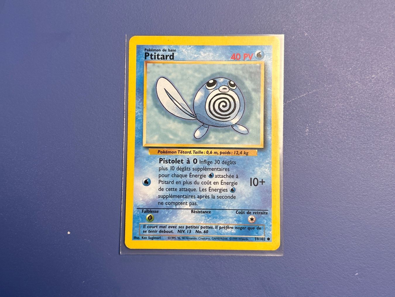 Pokémon Carte collezionabili: Pokémon 1999 Ptitard 59/102 Set de base FR – Usato da Schlieren venduto da happymerchant64