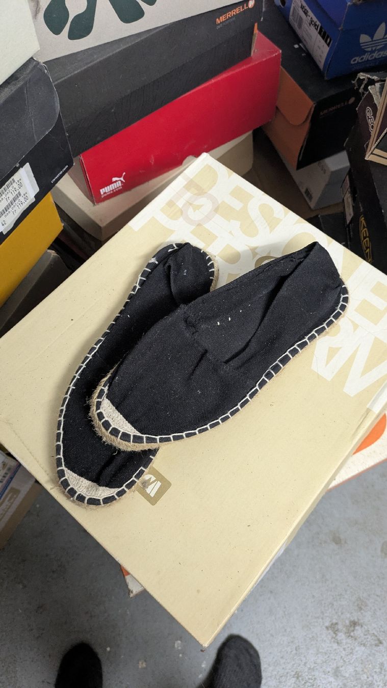Scarpe da uomo: Espadrilles schwarz – Usato da Morgarten venduto da rra_jvw7