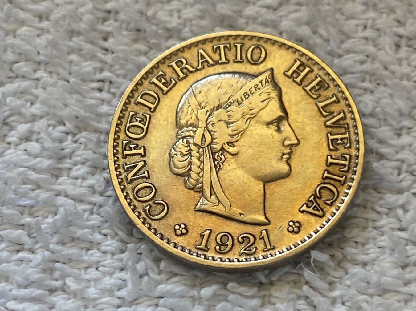 Tutti le monete: 10 centimes/rappen 1921 – Usato da Nyon venduto da Ilmi09