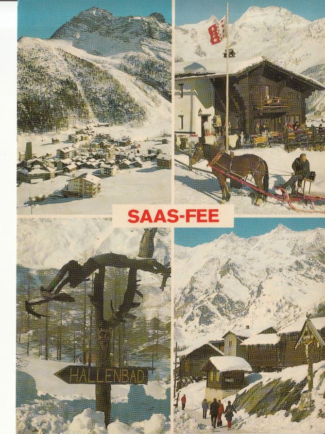 Cartoline postali: Saas Fee 1983 – Usato da Bürglen TG venduto da StampGraf