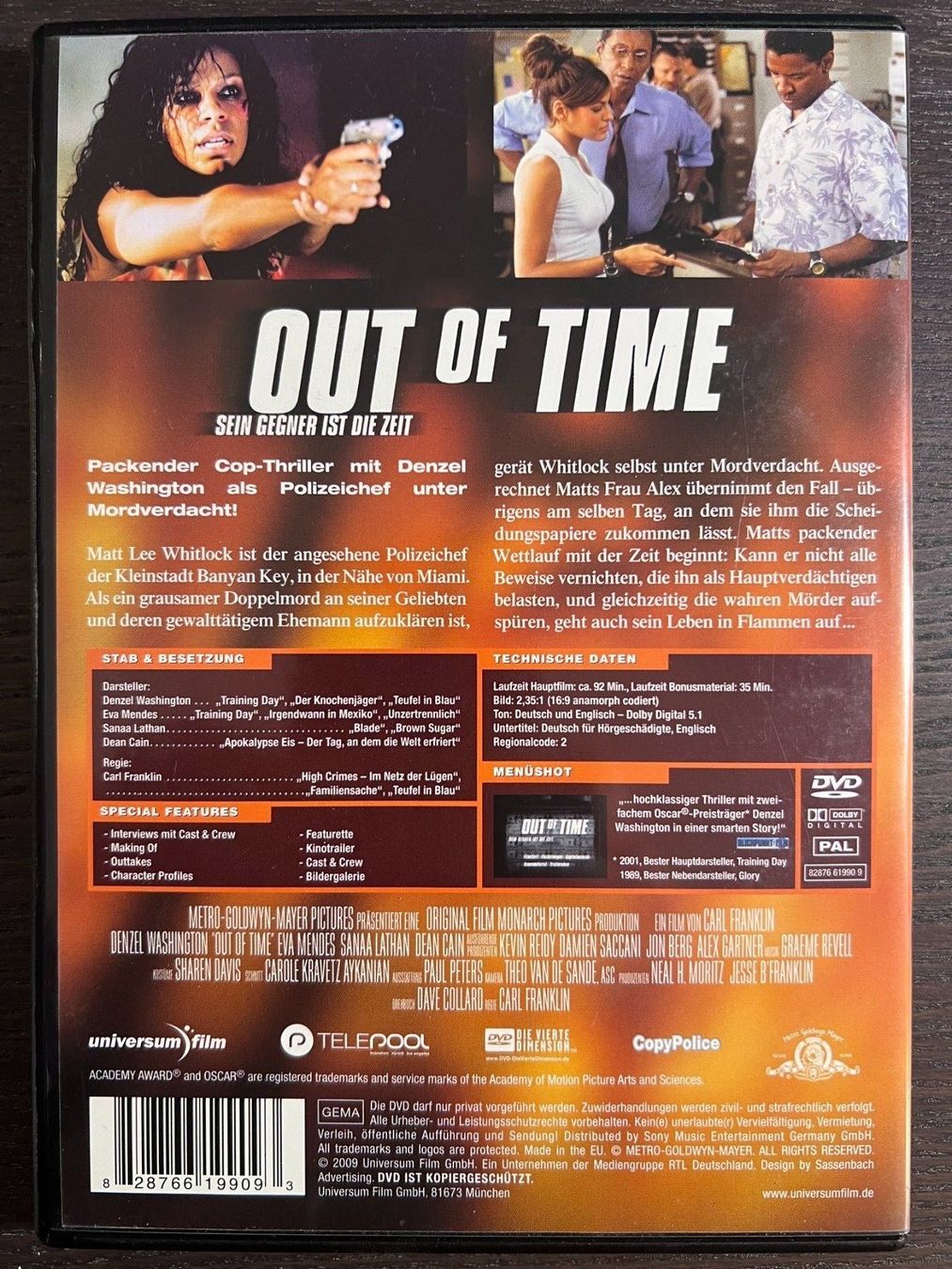 Alle DVDs: Out of Time – Gebraucht aus Zürich von FilmFreunde 1